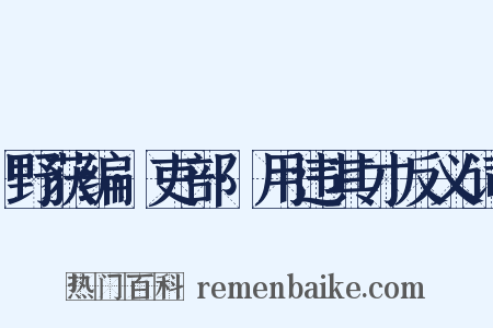 野获编·吏部·用违其才反义词是什么意思的图片